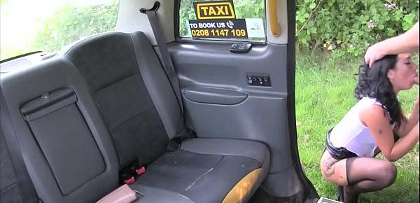  Sex mad busty MILF fucked in her ass by a taxi driver